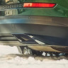 Имитация насадок глушителя SPACE GRAY (серый глянец) для Skoda Kodiaq (2016-н.в.) купить недорого с доставкой в Бердск