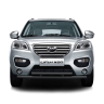 Защита переднего бампера двойная d63/51мм ШАГРЕНЬ (ППК) LIFAN X60 (2012-2016 г.в.) купить недорого с доставкой в Бердск