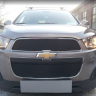 Защита радиатора "Standart" Chevrolet Captiva рестайлинг (2013-2015) чёрная купить недорого с доставкой в Бердск