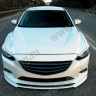 Сплиттер переднего бампера под клыки №2 "Lite Style" для Mazda 6 (2013-н.в.) купить недорого с доставкой в Бердск