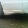 Накладки (клыки) на задний бампер (сток) Toyota Cresta 90 купить недорого с доставкой в Бердск