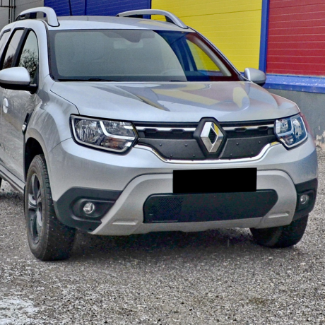 Заглушка №2Д (низ/с перфорацией и съемной шторкой) "КАРТ" для Renault Duster 2 (с 2021г.в.) купить недорого с доставкой в Бердск