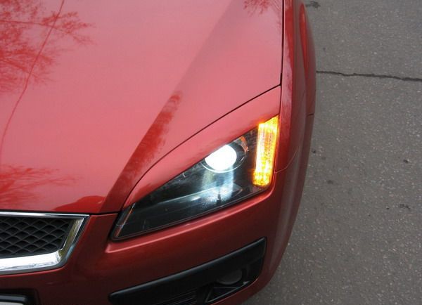 Накладки на фары (реснички) широкие var №2 для Ford Focus 2 (2004-2008) купить недорого с доставкой в Бердск