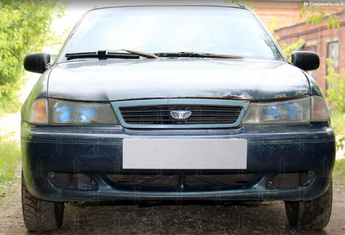 Защита радиатора "Standart" Daewoo Nexia (1994-2008) чёрная купить недорого с доставкой в Бердск