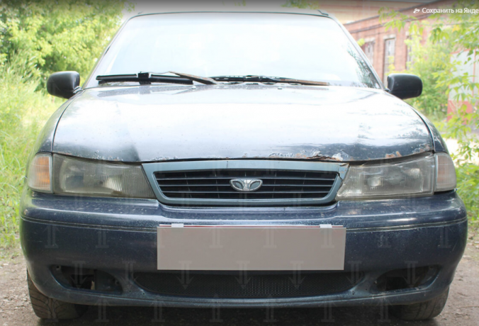 Защита радиатора "Standart" Daewoo Nexia (1994-2008) чёрная купить недорого с доставкой в Бердск