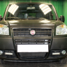 Защита радиатора "Standart" Fiat Doblo (2005-2016) чёрная купить недорого с доставкой в Бердск