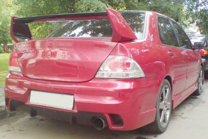 Бампер задний в стиле "EVO" для Mitsubishi Lancer IX (2003-2009) купить недорого с доставкой в Бердск