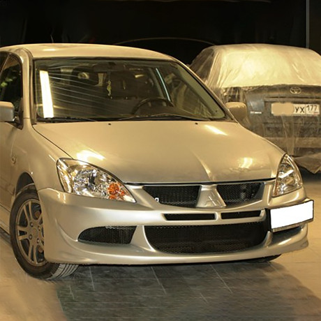 Бампер передний в стиле "EVO" для Mitsubishi Lancer IX (2003-2009) купить недорого с доставкой в Бердск