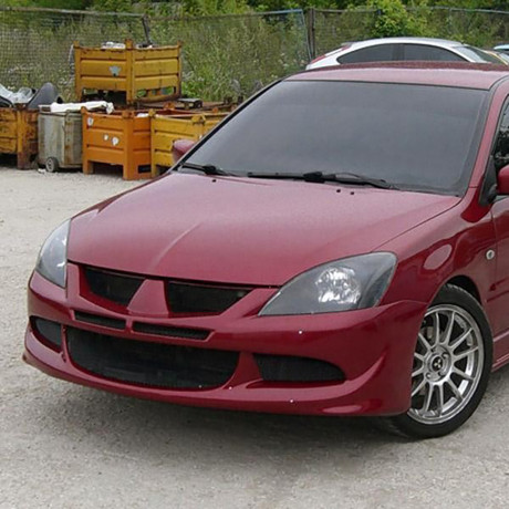 Бампер передний в стиле "EVO" для Mitsubishi Lancer IX (2003-2009) купить недорого с доставкой в Бердск
