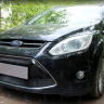 Защита радиатора "Standart" Ford C-MAX (2010-2015) чёрная купить недорого с доставкой в Бердск