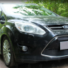 Защита радиатора "Standart" Ford C-MAX (2010-2015) чёрная купить недорого с доставкой в Бердск