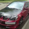 Крепление гос. номера в стиле "EVO" (текстурный пластик) для Mitsubishi Lancer IX (2003-2009) купить недорого с доставкой в Бердск