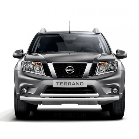 Защита переднего бампера двойная d63/51мм (НПС) RENAULT Duster 2016-/ NISSAN Terrano 2014- купить недорого с доставкой в Бердск
