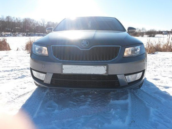 Вставки переднего бампера в стиле "RS" для Skoda Octavia III A7 (2013-2016) купить недорого с доставкой в Бердск