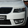 Вставки переднего бампера в стиле "RS" для Skoda Octavia III A7 (2013-2016) купить недорого с доставкой в Бердск