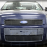 Защита радиатора "Standart" Ford Fusion (2005-2012) верх, чёрная купить недорого с доставкой в Бердск