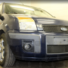 Защита радиатора "Standart" Ford Fusion (2005-2012) верх, чёрная купить недорого с доставкой в Бердск