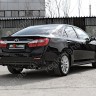 Диффузор заднего бампера var №2 (текстурный пластик) для Toyota Camry XV50 (2012-2014) купить недорого с доставкой в Бердск