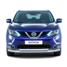 Защита переднего бампера двойная d63/51мм (НПС) Nissan Qashqai (2016-н.в.) купить недорого с доставкой в Бердск