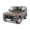 Защита переднего бампера одинарная d63мм (НПС) для L@DA 4x4 Urban (2015 г.в.) купить недорого с доставкой в Бердск