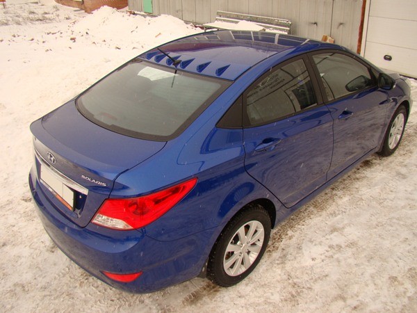 Аэродинамический рассекатель на крышу 6 зубьев для Hyundai Solaris (2010-2016) купить недорого с доставкой в Бердск