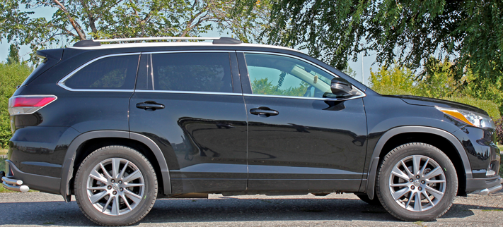 Рейлинги для Toyota Highlander (2013-2019) Чёрный купить недорого с доставкой в Бердск
