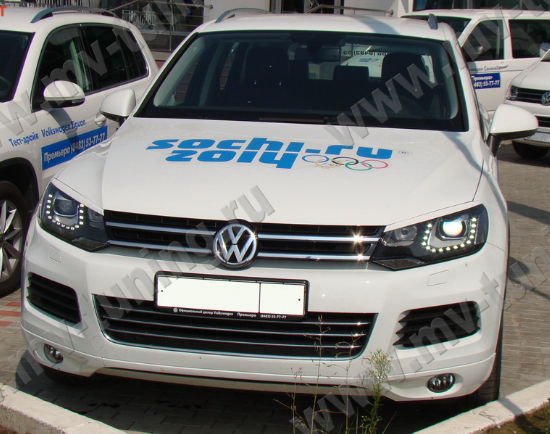 Накладки на фары (реснички) для Volkswagen Touareg (2nd generation) (2010-2015) купить недорого с доставкой в Бердск