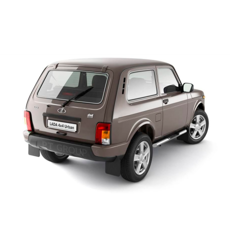 Защита порогов с накладками d63мм (НПС) L@DA "4х4 2121" с 1995 г.в., L@DA 4x4 Urban c 2015 г.в. купить недорого с доставкой в Бердск