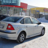Накладки на пороги "FT" для Ford Focus 2 (седан, хетчбэк 5-дв.)(2004-2011) купить недорого с доставкой в Бердск