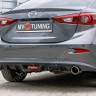 Диффузор заднего бампера var №2 (с килями) для Mazda 3 (2013-н.в.) купить недорого с доставкой в Бердск