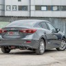 Диффузор заднего бампера var №2 (с килями) для Mazda 3 (2013-н.в.) купить недорого с доставкой в Бердск