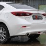 Диффузор заднего бампера var №2 (с килями) для Mazda 3 (2013-н.в.) купить недорого с доставкой в Бердск