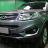 Защита радиатора "Standart" Chery Tiggo 5 (2014-2016) низ, чёрная купить недорого с доставкой в Бердск